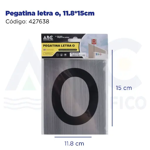 [427638] Pegatina letra o, 11.8*15cm