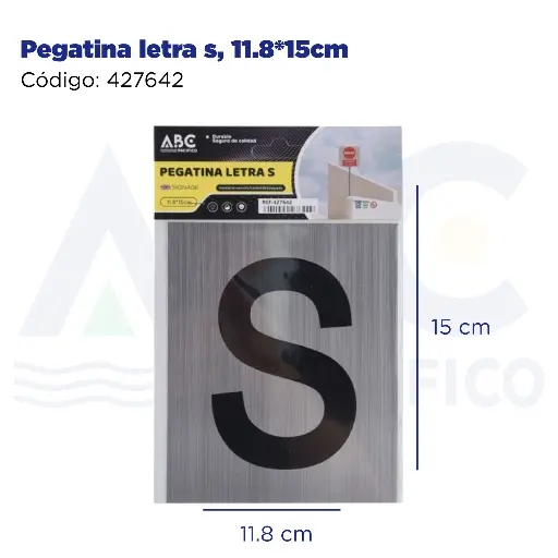 [427642] Pegatina letra s, 11.8*15cm