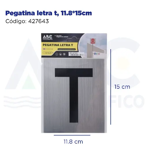 [427643] Pegatina letra t, 11.8*15cm