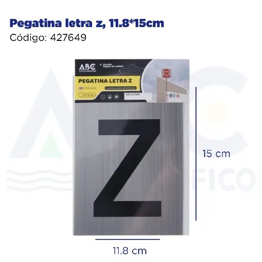 [427649] Pegatina letra z, 11.8*15cm