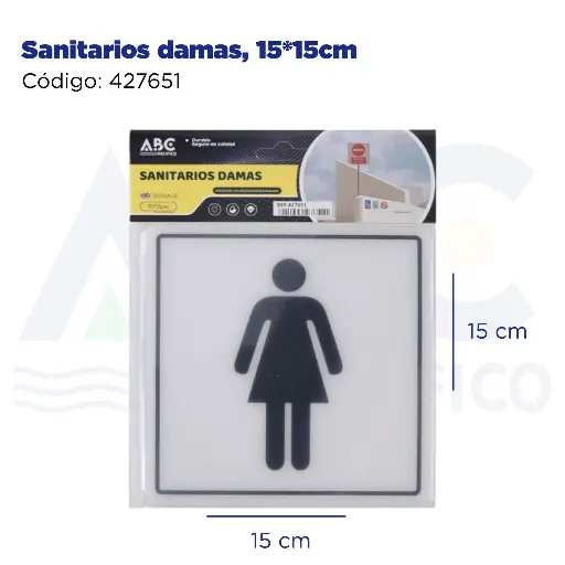 [427651] Sanitarios damas, 15*15cm