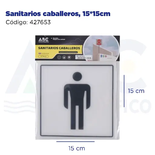 [427653] Sanitarios caballeros, 15*15cm