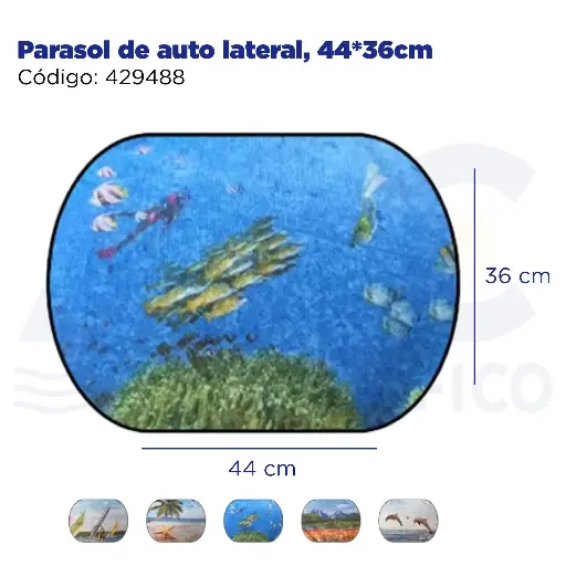 [429488] Parasol de auto lateral, 44*36cm