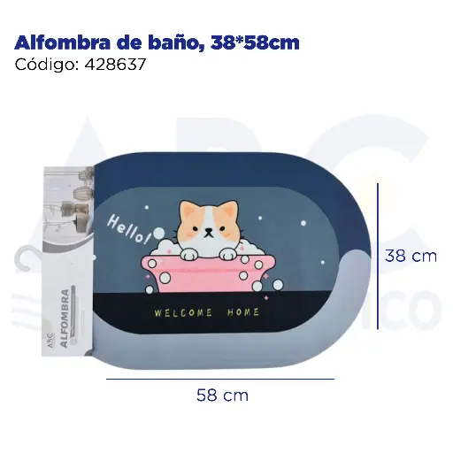 [428637] Alfombra de baño, 38*58cm