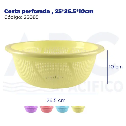 [25085] Cesta perforada , 25*26.5*10cm 