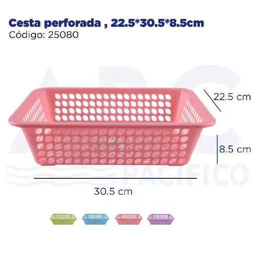 [25080] Cesta perforada , 22.5*30.5*8.5cm