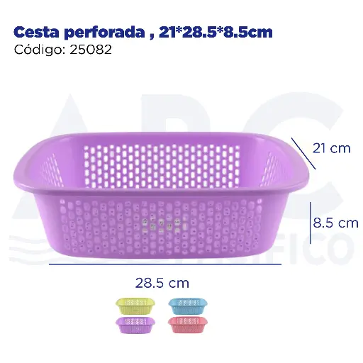 [25082] Cesta perforada , 21*28.5*8.5cm