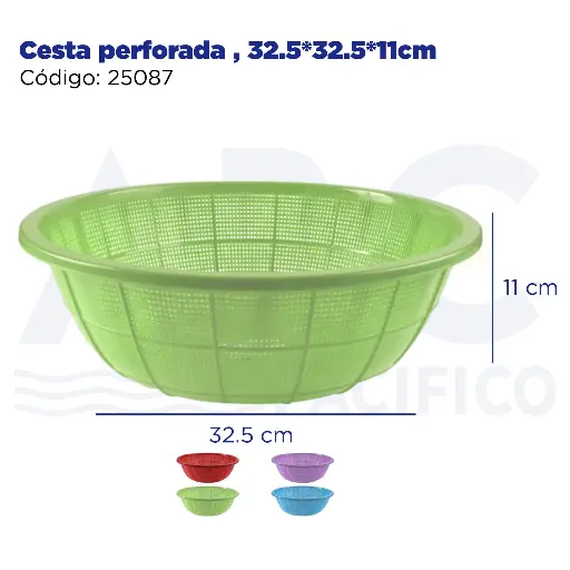[25087] Cesta perforada , 32.5*32.5*11cm