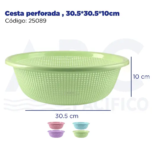 [25089] Cesta perforada , 30.5*30.5*10cm
