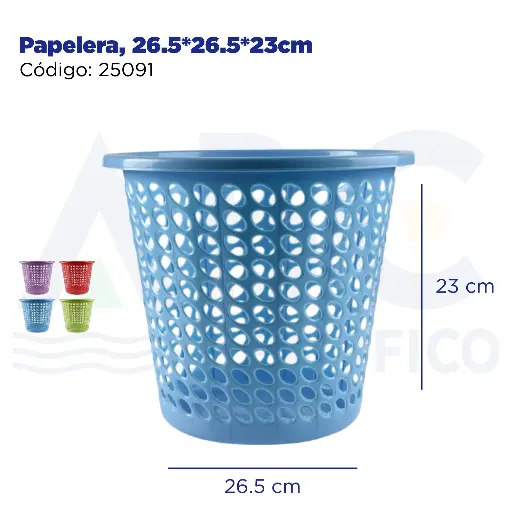 [25091] Papelera, 26.5*26.5*23cm