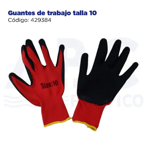 [429384] Guantes de trabajo talla 10