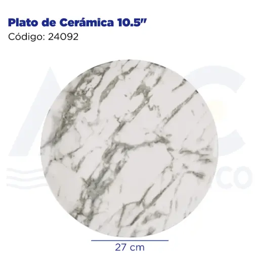 [24092] Plato de Cerámica 10.5"