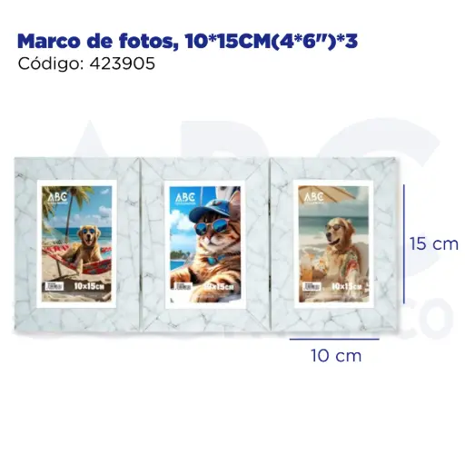 [423905] Marco de fotos, 10*15CM(4*6")*3