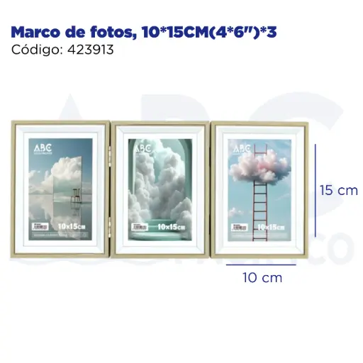 [423913] Marco de fotos, 10*15CM(4*6")*3