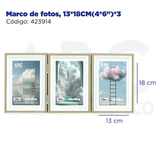 [423914] Marco de fotos, 13*18CM(4*6")*3