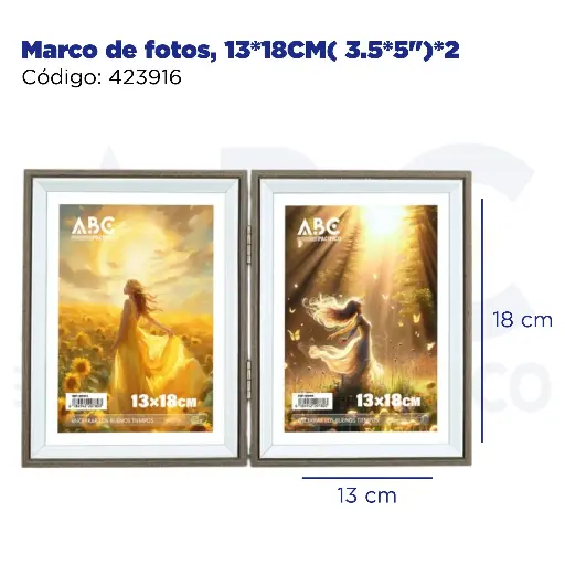 [423916] Marco de fotos, 13*18CM(5*7")*2