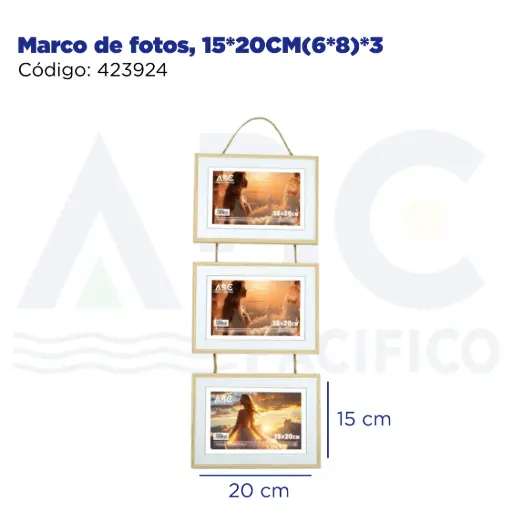 [423924] Marco de fotos, 15*20CM(6*8)*3