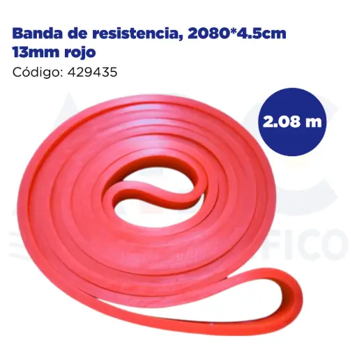 [429435] Banda de resistencia, 2080*4.5cm 13mm rojo