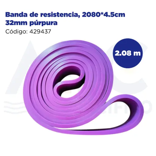 [429437] Banda de resistencia, 2080*4.5cm 32mm púrpura