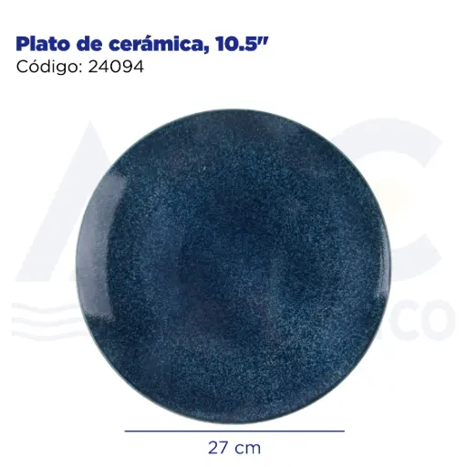 [24094] Plato de cerámica, 10.5"