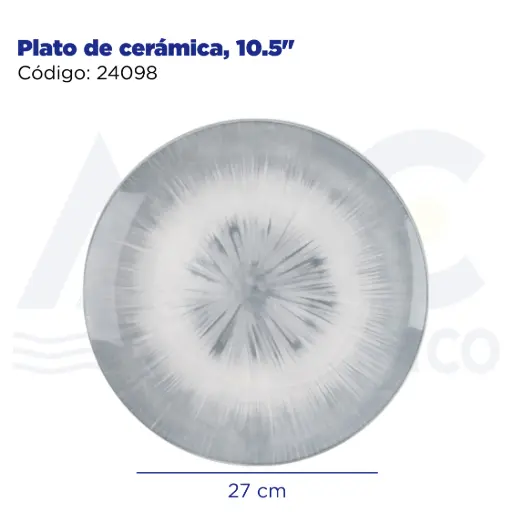 [24098] Plato de cerámica, 10.5"