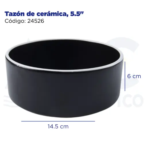 [24526] Tazón de cerámica, 5.5"