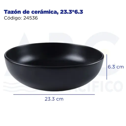 [24536] Tazón de cerámica, 23.3*6.3