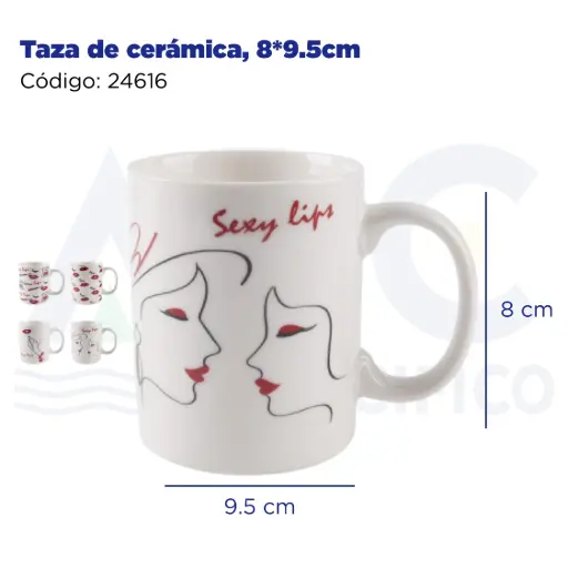 [24616] Taza de cerámica, 8*9.5cm