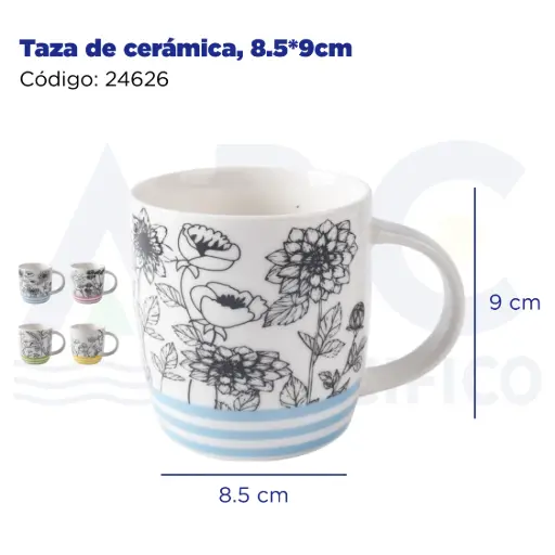 [24626] Taza de cerámica, 8*9.5cm