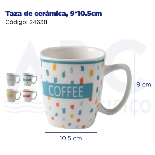 [24638] Taza de cerámica, 9*10.5cm