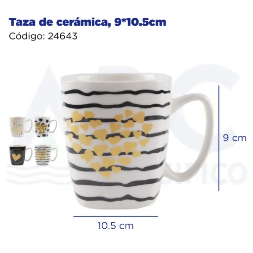 [24643] Taza de cerámica, 9*10.5cm