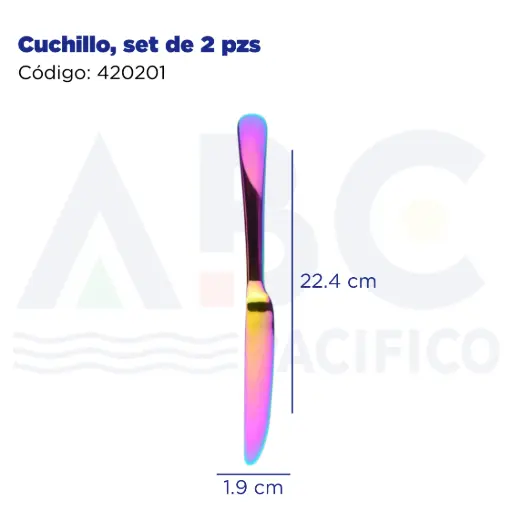 [420201] Cuchillo, set de 2 pzs