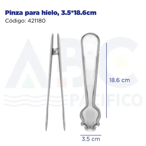 [421180] Pinza para hielo, 3.5*18.6cm