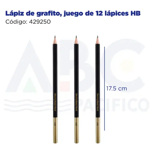 [429250] Lápiz  de grafito, juego de 12 lápices HB