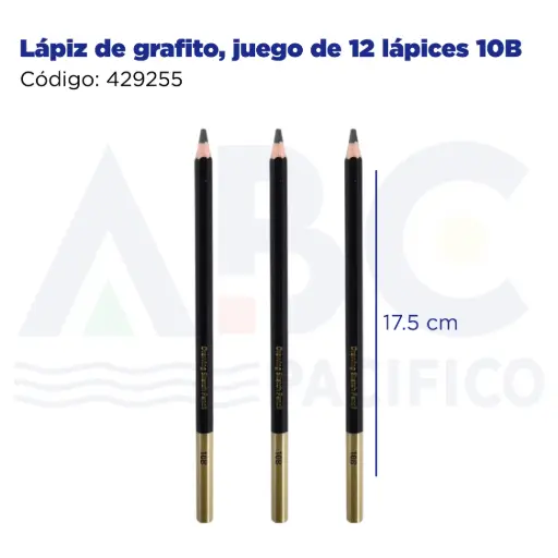 [429255] Lápiz  de grafito, juego de 12 lápices 10B