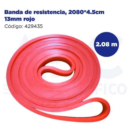 [429435] Banda de resistencia, 2080*4.5cm 13mm rojo