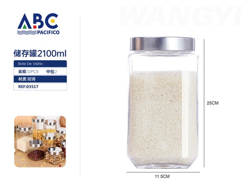 [03517] Frasco de 2100ml con tapa para almacenaje