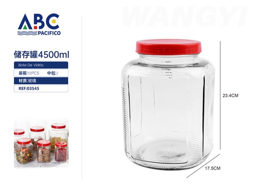 [03545] Frasco cuadrado de 4500ml con tapa