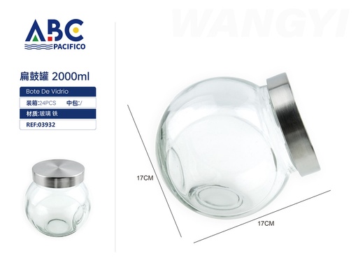 [03932] Tarro de tambor plano 2000ml