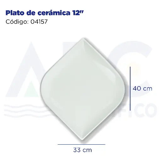 [04157] Plato de cerámica 12"