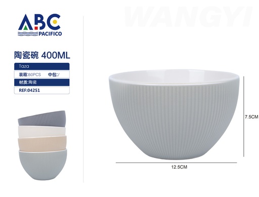 [04251] tazón de cerámica 400ml
