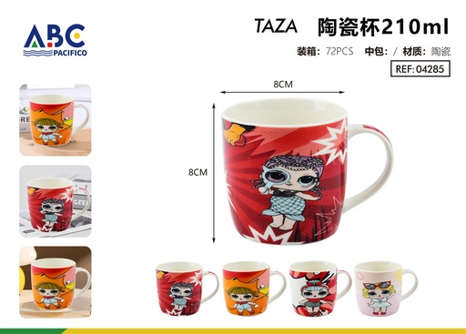 [04285] Juego de tazas de cerámica diferentes diseños 210ml