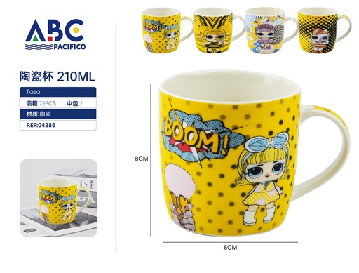 [04286] Juego de tazas de cerámica diferentes diseños 210ml