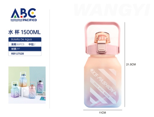 [17528] Botella de plástico para agua con asa 1500ml