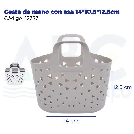 [17727] Cesta de mano con asa 14*10.5*12.5cm